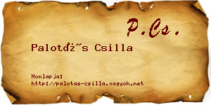 Palotás Csilla névjegykártya